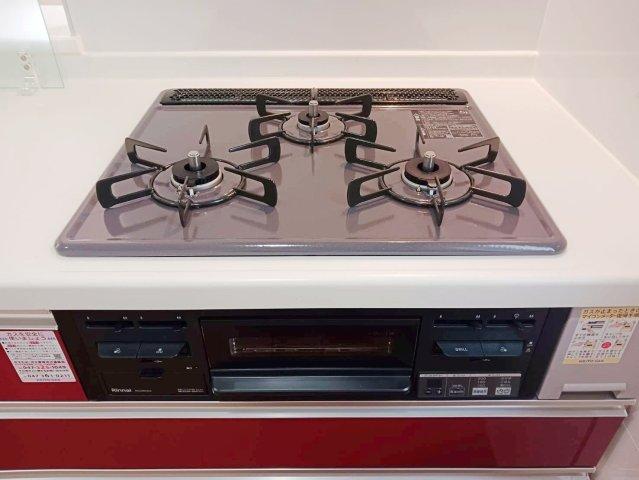 三口コンロは料理の効率アップに♪