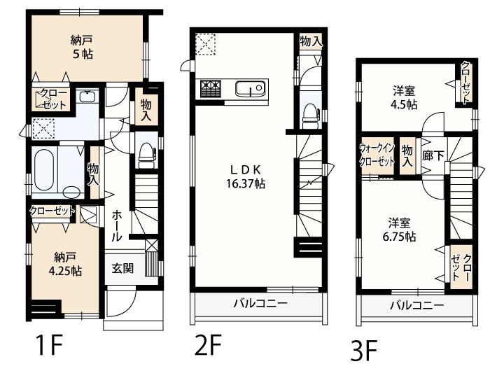 市川市原木3丁目　E号棟の外観画像