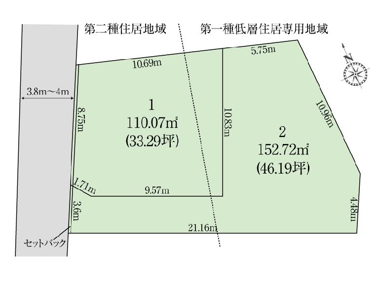 西船５丁目全２区画２号地